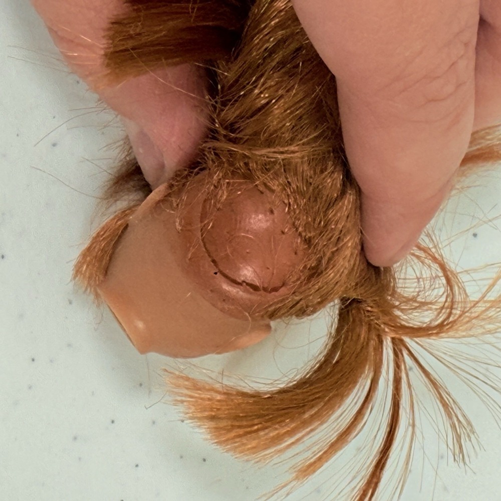 Vintage Mattel Skipper Doll Head Redhead TLC Replacement Part Unmarked Barbie - Picture 8 of 10